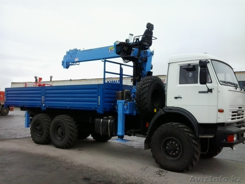 Аренда Манипулятор вездеход КАМАЗ 43118 6х6 г.п. 8т. КМУ 6т. вылет 16м. - Изображение #1, Объявление #1241721