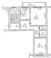 2х комнатная квартира, в Затобольске, 5й магазин (кольцо) - Изображение #1, Объявление #898072