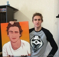 портрет по фото в костанае в стиле поп-арт и не только  - Изображение #2, Объявление #1477413