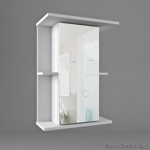 шкаф-зеркало в ванную комнату(1д/зеркало 2 полки) - Изображение #1, Объявление #1345410