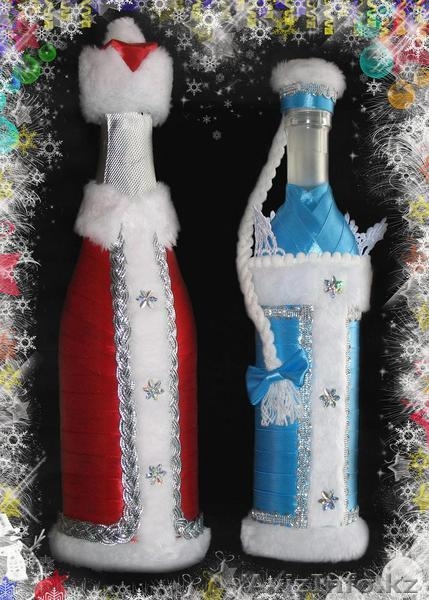 Декоративное оформление бутылок к праздникам. - Изображение #1, Объявление #1011877