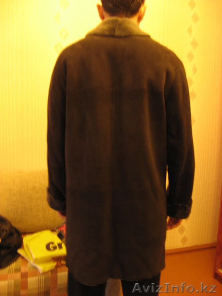 дублёнка,мужская,цвет тёмно-коричневый - Изображение #2, Объявление #1013420