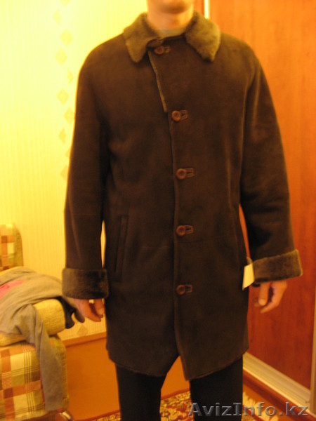 дублёнка,мужская,цвет тёмно-коричневый - Изображение #3, Объявление #1013420