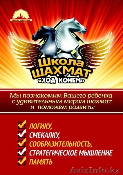 В городе Костанай открылся филиал школы по шахматам «Ход конем». - Изображение #1, Объявление #1283990
